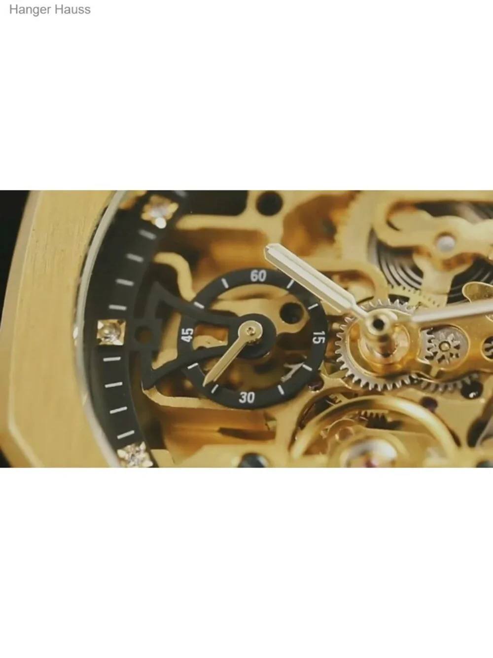 Mens Skeleton Automatic Mechanical Watch Stainless Steel Business Luxury